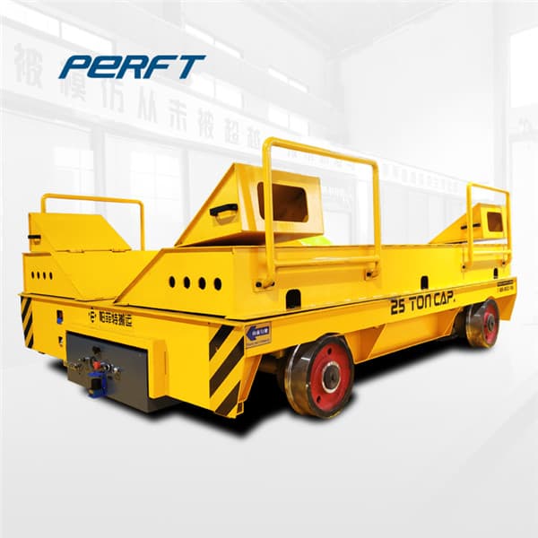 rail motorized transfer cart customized size